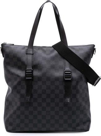 Louis Vuitton Pre-owned Womens Avenue Tote Checkered Canvas - Black Textile - One Size