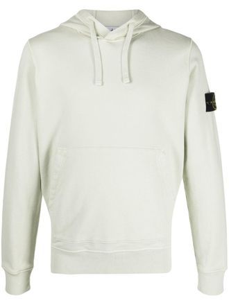 Stone Island Hoodie met ronde hals en Compass-logopatch - Groen