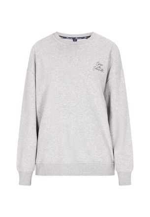 Dreimaster Dreimaster Sweatshirt Dames grijs melange