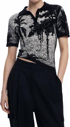 Desigual T-Shirt Designed By Mr. Christian Lacroix In Black & White