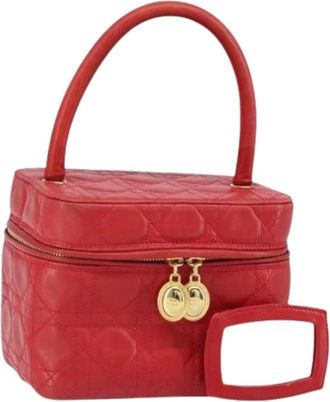 Dior Pre-owned Mini Bags, female, Red, Size: ONE SIZE Pre-owned Vintage Cosmetic Pouch
