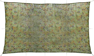vidaXL Red De Camuflaje Vidaxl Con Bolsa De Almacenamiento 3x8 M Verde