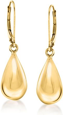 Ross-Simons Italian 18kt Yellow Gold Teardrop Earrings