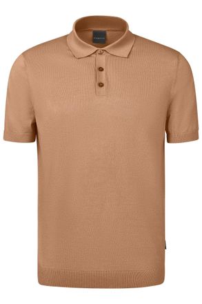 Bugatti Poloshirt BUGATTI, Herren, Gr. XXL, beige (60, taupe), 75% Baumwolle, 25% Polyacryl, unifarben, regular fit, ohne Ausschnitt, Rippb&uuml;ndchen, Shirts Pol