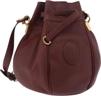 Cartier Pre-owned Bucket Bags, female, Red, Size: ONE SIZE Pre-owned Vintage Shoulder Bag