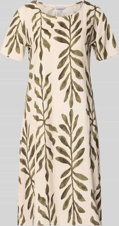 Zabaione Relaxed Fit Kleid aus Viskose-Mix Modell Tara in Sand, Gr&ouml;&szlig;e XXL