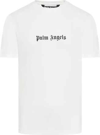 Palm Angels Klassiek Logo T-shirt - Heren - T-shirts - Wit - XL - Katoen - Tops