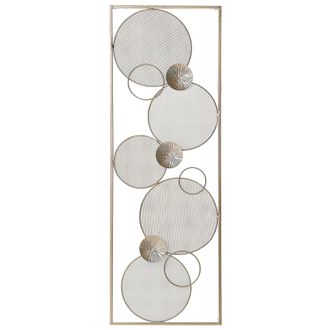 Beliani Beliani - Decoraci&oacute;n De Pared Arte De Pared De Metal Dorado Estilo Moderno Tungsten