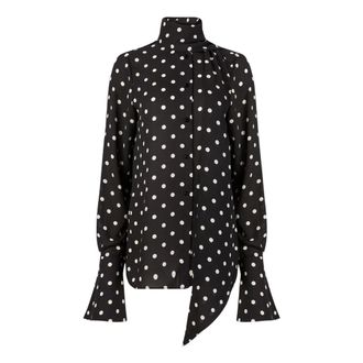 Nina Ricci Dames, Blouses & Shirts, Zwart, Maat: M Zijde