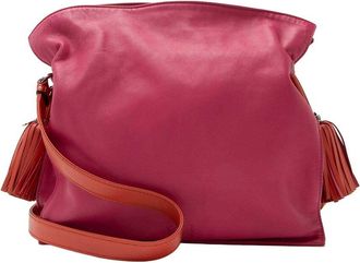 Loewe Orange Nappa Mellow Nappa Flamenco Tassel Shoulder Bag (Authentic Pre- Loved)