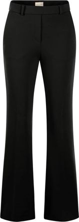 Seductive Wijde Gestreepte Broek - Dames - Wijde Broeken - Zwart - XL - Broeken