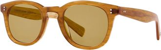 Garrett Leight KINNEY II SUN BT/SFPM Mens Sunglasses Brown Size 47