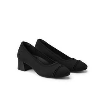 Vivaia Almond-Toe Chunky Heels in Black at Nordstrom, Size 6.5
