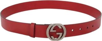 Gucci Pre-owned Vintage Leather Belt - female - Gucci Vintage - Vintage Belts - Red - ONE SIZE - Pre-owned