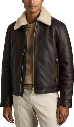 Reiss Shetland Leather Jacket