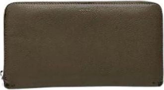 Celine Pre-owned Wallets, female, Gray, Size: ONE SIZE Pre-owned Leather Wallet