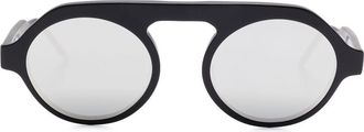 Thom Browne Occhiali da sole tondi - Nero