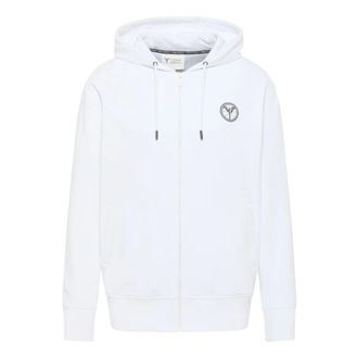 Carlo Colucci Zip-Through Sweat Jacket - Heren - Vesten met rits - Wit - L - Katoen - Hoodies & sweatvesten