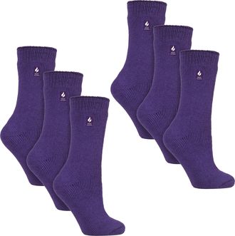 Heat Holders 6 Paar Dames Originele Dikke Winter Thermosokken