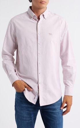 Rodd & Gunn North Island Solid Button-Down Shirt in Blush at Nordstrom, Size Xxx-Large