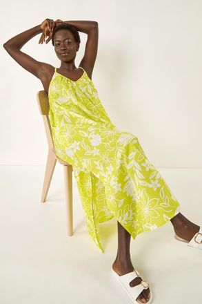 Roman Floral Strappy Maxi Dress