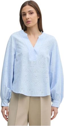 Mos Mosh MOS Mosh, Dames, Blouses & Shirts, Blauw, Maat: S Katoen
