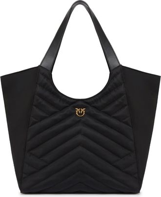 Pinko Borsa tote trapuntata - Nero