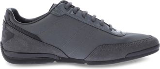 HUGO BOSS Mens Saturn Low Trainers in Grey Mesh - Size UK 11