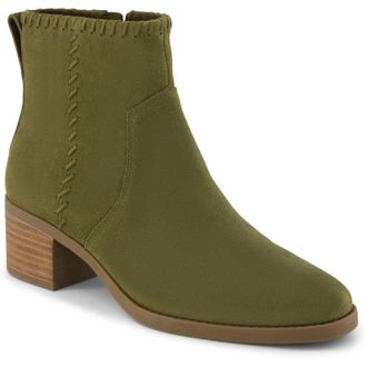 Toms Toms Delilah Heeled Suede Womens Khaki Ankle Boots - Size UK 6