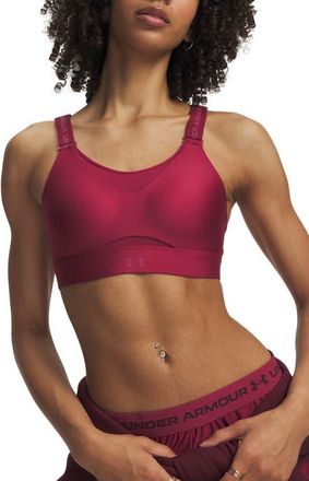 Under Armour Infinity High 2.0 Sports Bra in 622 Claret at Nordstrom, Size X-Large