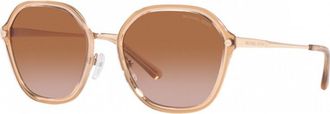 Michael Kors Womens MK1114-101413 MK1114 56 101413 Seoul Sunglasses - Gold - One Size