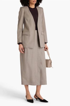 A.Emery Rosalind Wool Twill Blazer In Almond