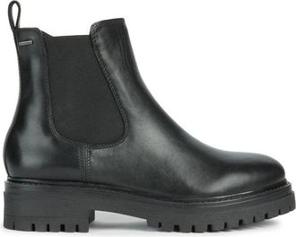 Geox Iridea ABX Enkellaarsjes - Dames - Chelseaboots - Zwart - 37 EU - Leer - Schoenen
