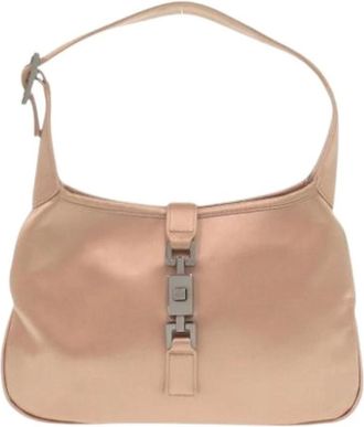 Gucci Pre-owned Shoulder Bags, female, Pink, Size: ONE SIZE Pre-owned Satin Handbag