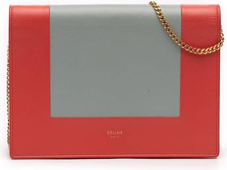 Celine Pre-owned Celine Leather Frame Wallet on Chain Ladies U-SD-0177