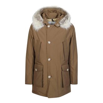 Woolrich Parkas - Heren - Parka Jassen - Bruin - S - Jassen