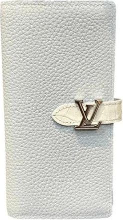 Louis Vuitton Pre-owned Long wallet (bi-fold) - Dames - Vintage Accessoires - Grijs - ONE Size - Leer - Vintage