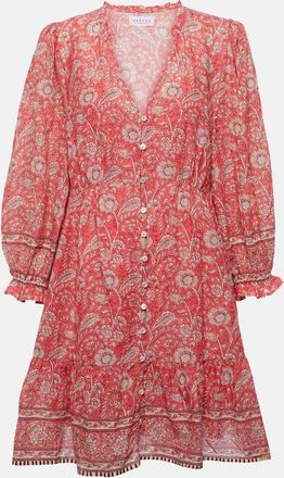 Velvet Mary floral cotton minidress