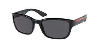 Prada PS05VS Polarized 1AB02G Mens Sunglasses Black Size 57