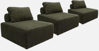 Sweeek Sof&aacute; Modular De Pana, 3 Plazas