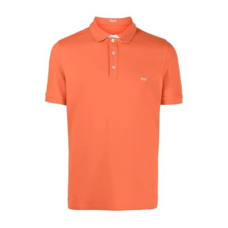 Fay Polo Bicolor - - Tops - Uomo - Arancione - S