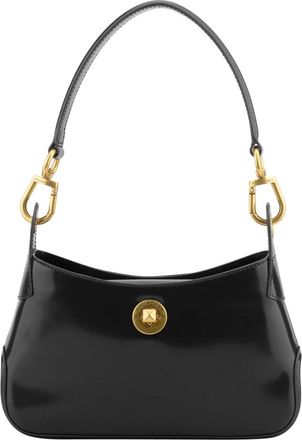 Pourchet &Eacute;clat Schoudertas - Dames - Schoudertassen - Zwart - ONE Size - Leer - Tassen