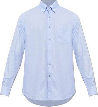 Paul & Shark Pocket Shirt - Heren - Zakelijke Overhemden - Blauw - M - Katoen - Overhemden