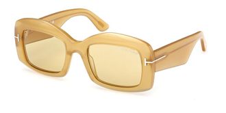 Tom Ford FT1218 VENETIA 39E Womens Sunglasses Yellow Size 53