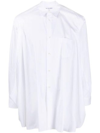 Comme Des Garçons Camicia con spacco laterale - Bianco