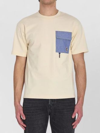 Moncler ribbed crew neck short sleeve t-shirt