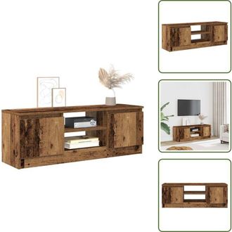 vidaXL Mobile in truciolato - vidaXL Mobile Porta TV Legno Antico 102x30x36 cm Legno Multistrato - Mobile antico