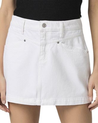 Paige Paige Ryder Laundered White Denim Skirt