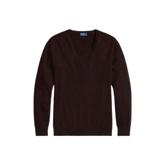 Polo Ralph Lauren Dames, Truien, Bruin, Maat: M Leer