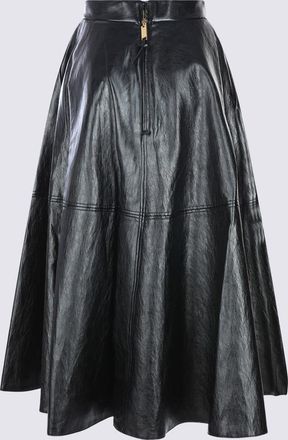 Elisabetta Franchi Black Viscose Skirt
